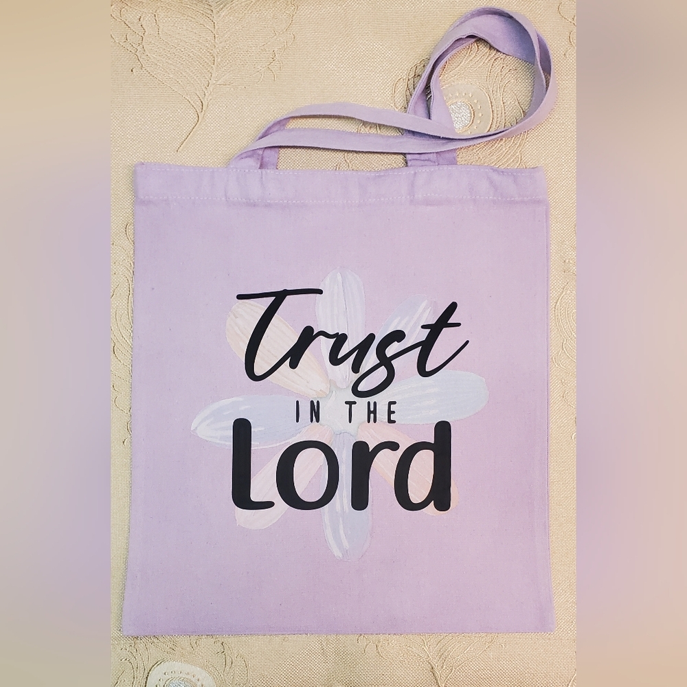🪻3/$25 Lavender Flower Faith inspired  Tote Bag